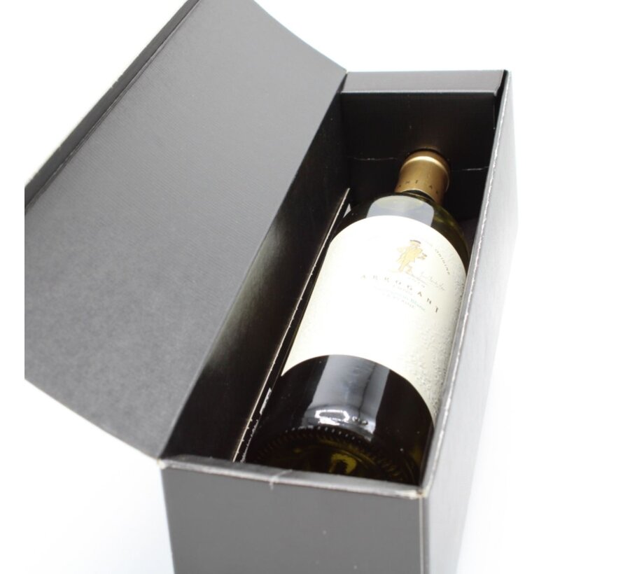 Luxe Flesdoos Struktura Vita Zwart - 9.5 x 10 x 38 cm - Verpakking met 50 stuks