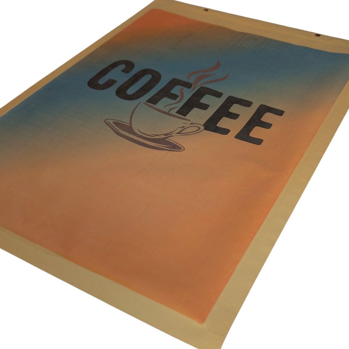 Voorbeeld van een minder geschikt ontwerp voor digitale print