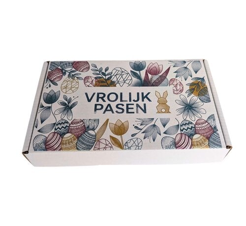 Brievenbusdozen Pasen - 180 x 115 x 30 mm A6 Wit - 100 stuks