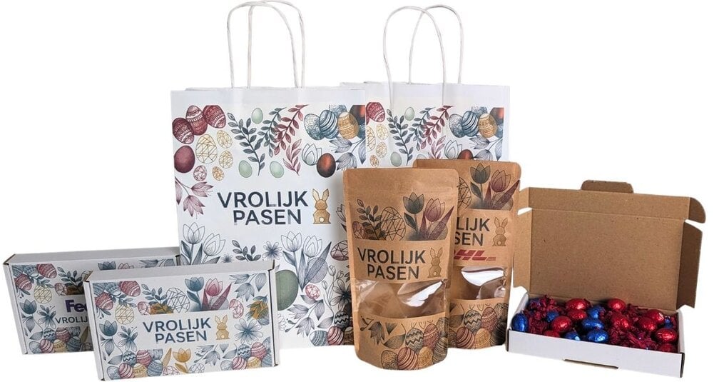 Paasverpakkingen personaliseren: Zo maak je indruk met jouw eigen logo