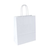 Specipack Papieren tasjes wit - 22 x 10 x 32 cm - Gedraaid Koord - 250 stuks