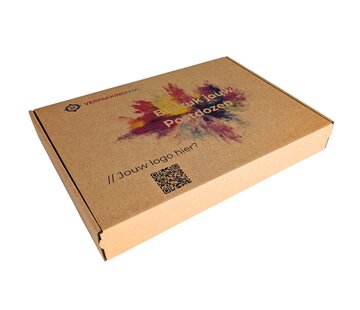 Bedrukte postdozen met plakstrip - 370 x 290 x 70 mm - Per bundel met 50 dozen