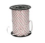 Krullint 5mm Wit met Rode Hartjes - 500 Meter