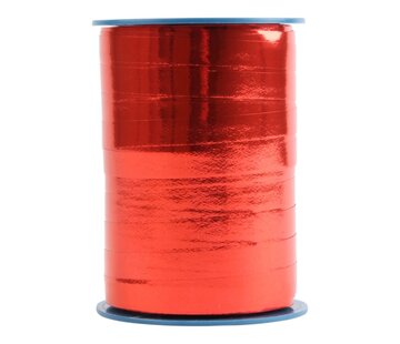 Krullint Metallic 10mm Rood - 250 Meter