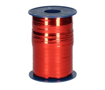 Krullint Metallic 5mm Rood - 500 Meter