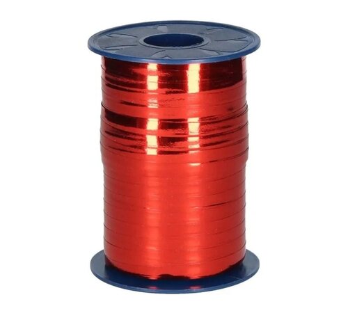 Krullint Metallic 5mm Rood - 500 Meter
