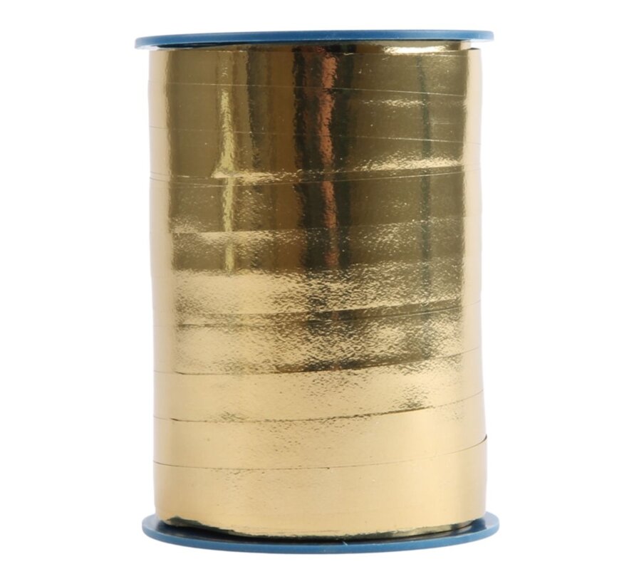 Krullint Metallic 10mm Goud - 250 Meter