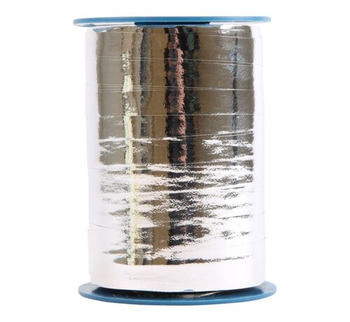Krullint Metallic 10mm Zilver - 250 Meter