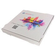 Specipack Pizzadoos golfkarton wit bedrukt met eigen ontwerp - 33x33x4,5cm - Bundel met 100 stuks