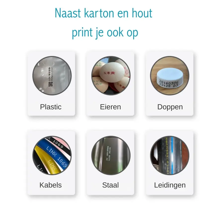 Specipack HJ-200 handheld inkjet printer - Printhoogte 25,4 mm - Compleet geleverd inclusief cartridge