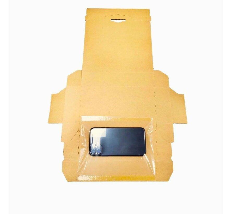 Fixeerverpakking voor Smartphones - 200 x 95 x 35 mm - Compleet met spanfolie
