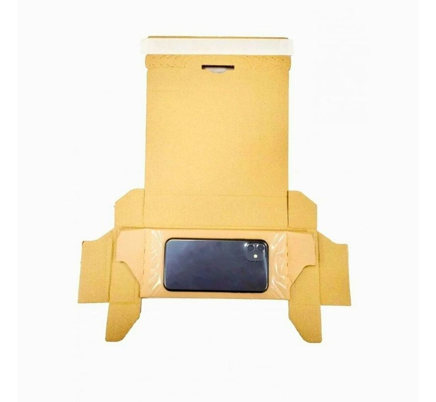 Fixeerverpakking voor Smartphones - 200 x 95 x 35 mm - Compleet met spanfolie