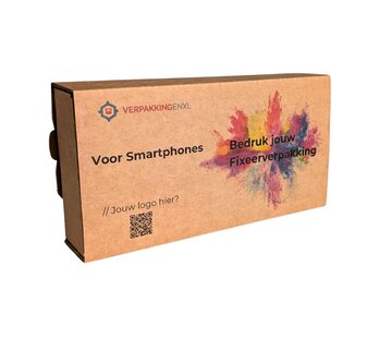 Bedrukte Fixeerverpakking voor Smartphones - 200 x 95 x 35 mm - Per 100 dozen