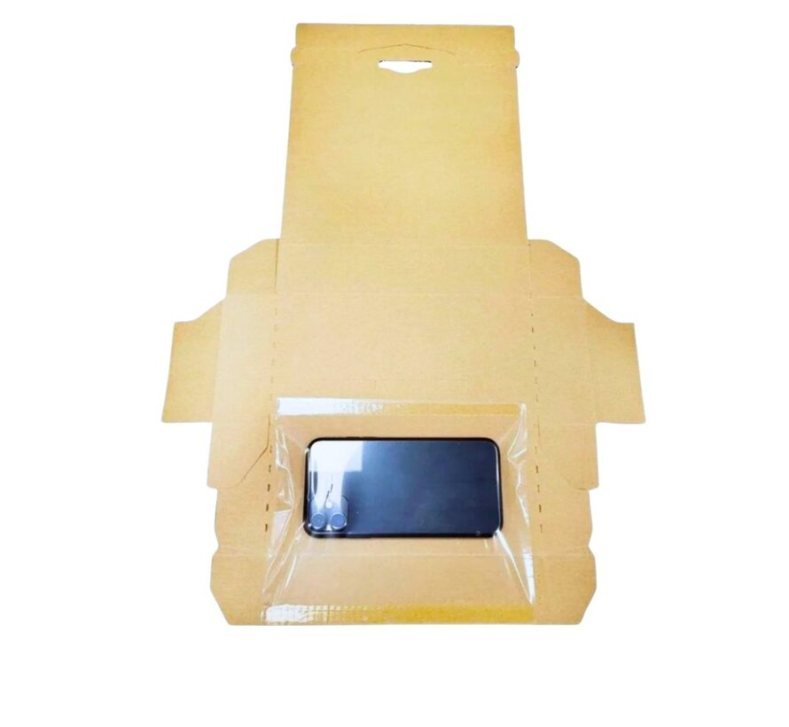 Fixeerverpakking voor Smartphones - 200 x 95 x 35 mm - Compleet met spanfolie