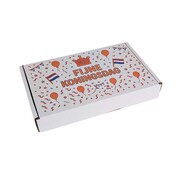 Brievenbusdozen Koningsdag - 180 x 115 x 30 mm A6 Wit - 100 stuks