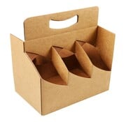 Specipack Draagtray karton - Voor 6 bierflessen - 15 stuks in verpakking