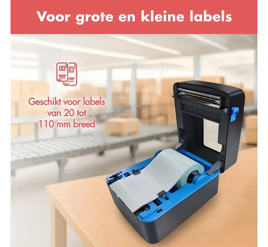 Specipack LB-150 Labelprinter - Draadloos via WiFi & Bluetooth