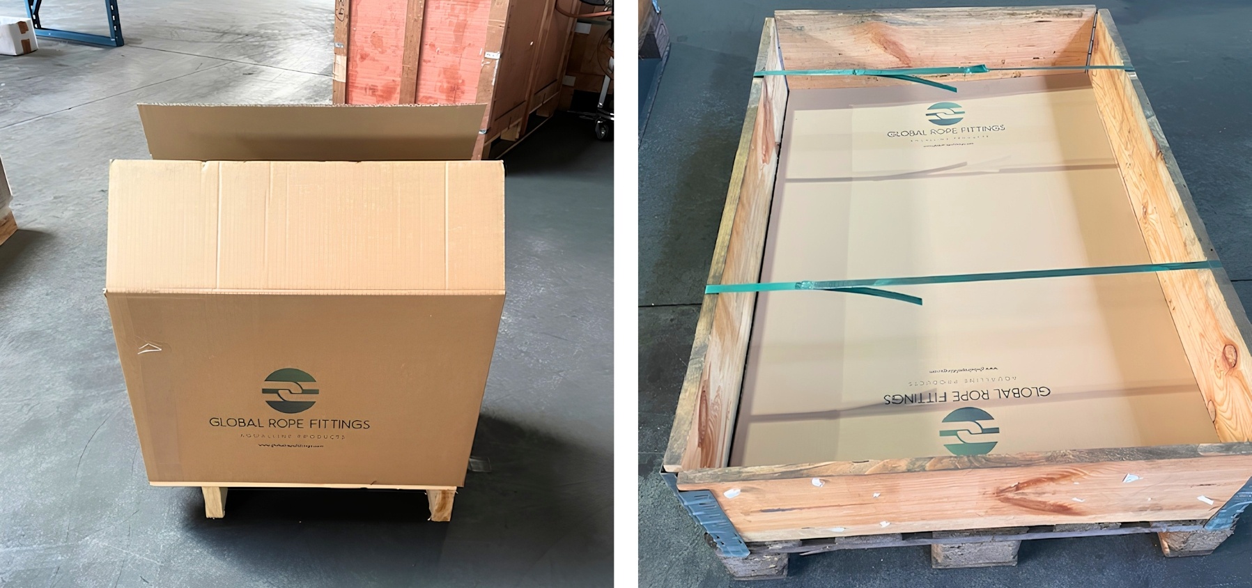 Bedrukte dozen in kleine aantallen voor Global Rope Fitting