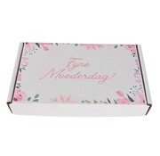 Brievenbusdozen Moederdag - 180 x 115 x 30 mm A6 Wit - 100 stuks - Dubbelzijdig bedrukt
