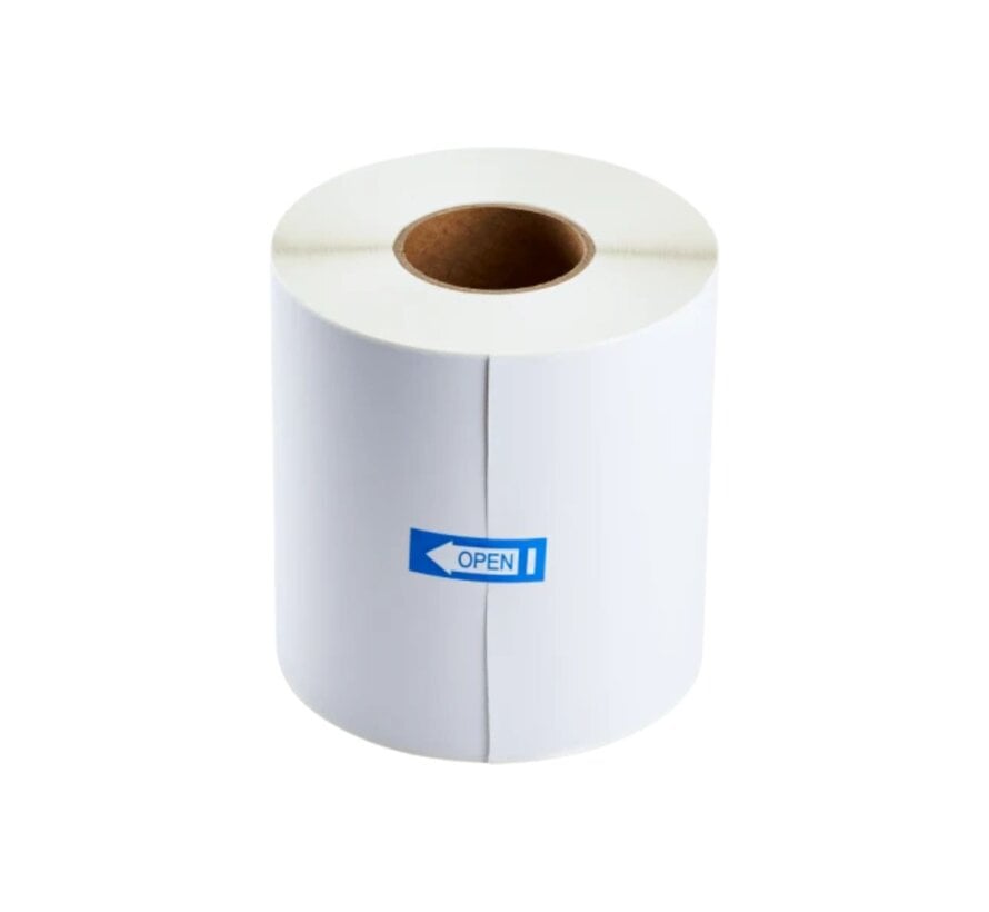 Verzendetiketten 102 x 150 mm - 300 Labels / Rol - Kern 25 mm - Per doos met 48 rollen