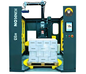 KINKON K03: Compacte All-in-One Palletiseermachine & Wikkelaar