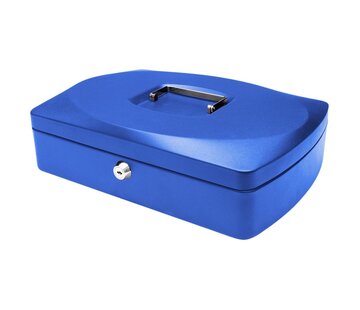 Q-CONNECT Geldkoffer Blauw 325 x 235 x 85 mm
