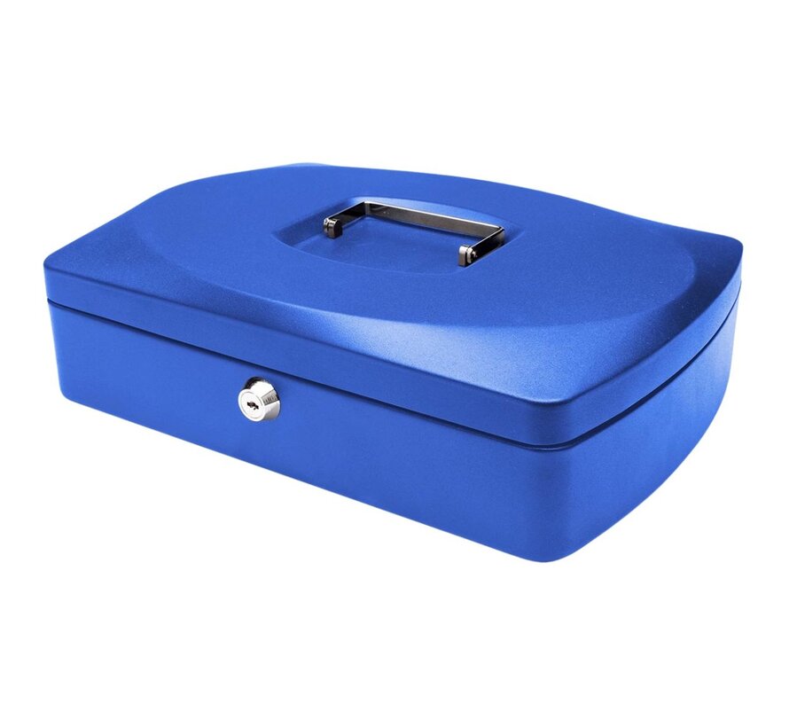 Q-CONNECT Geldkoffer Blauw 325 x 235 x 85 mm