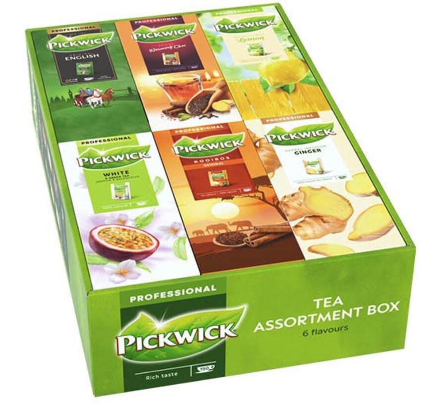 Pickwick thee, combipack 6 smaken, pak van 150 stuks