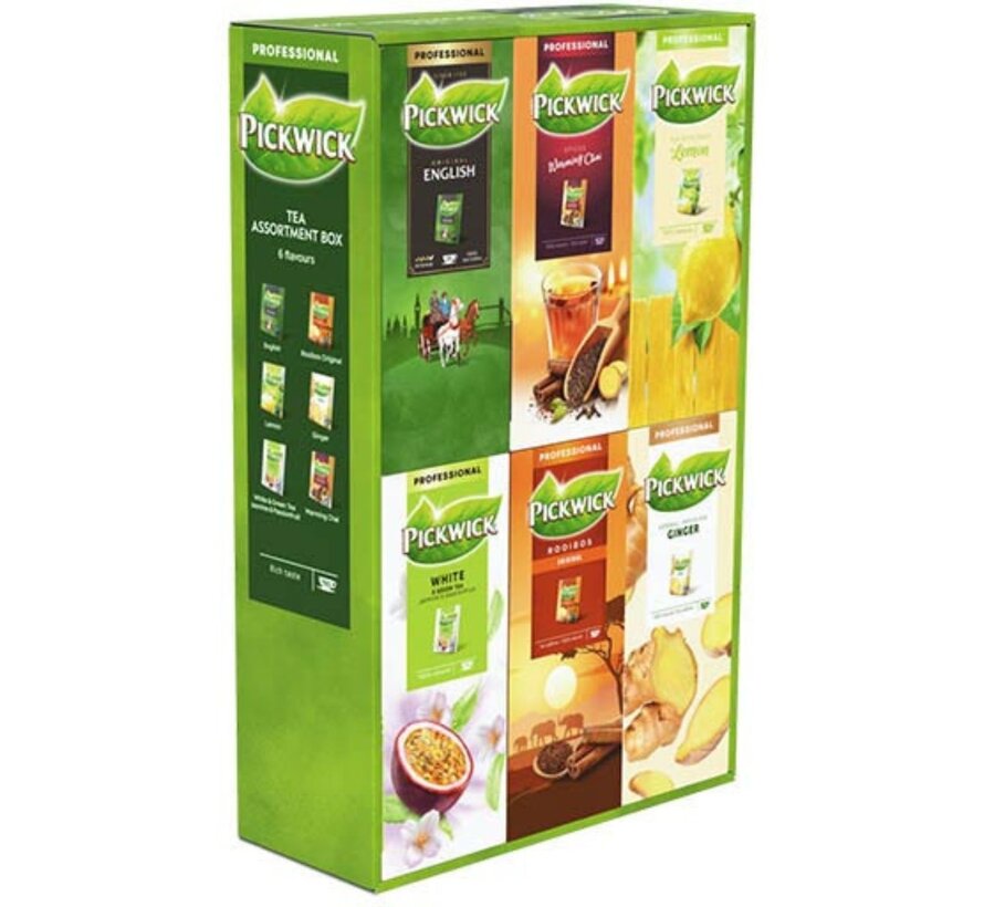 Pickwick thee, combipack 6 smaken, pak van 150 stuks