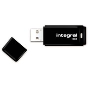 Integral Integral USB 2.0-stick 16GB - zwart - per stuk