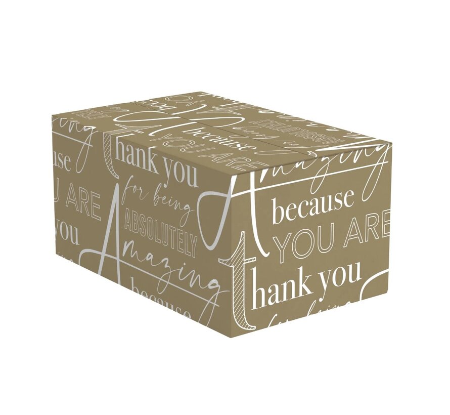 Geschenkdozen kerst - wit en bruin - 390 x 290 x 200 mm - bundel met 15 dozen