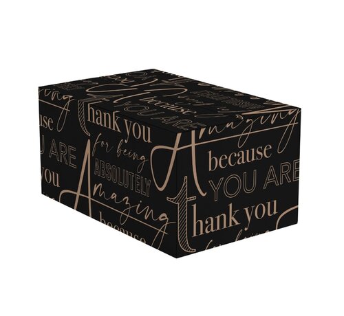 Specipack Geschenkdozen kerst - zwart - 390 x 290 x 200 mm - bundel met 15 dozen