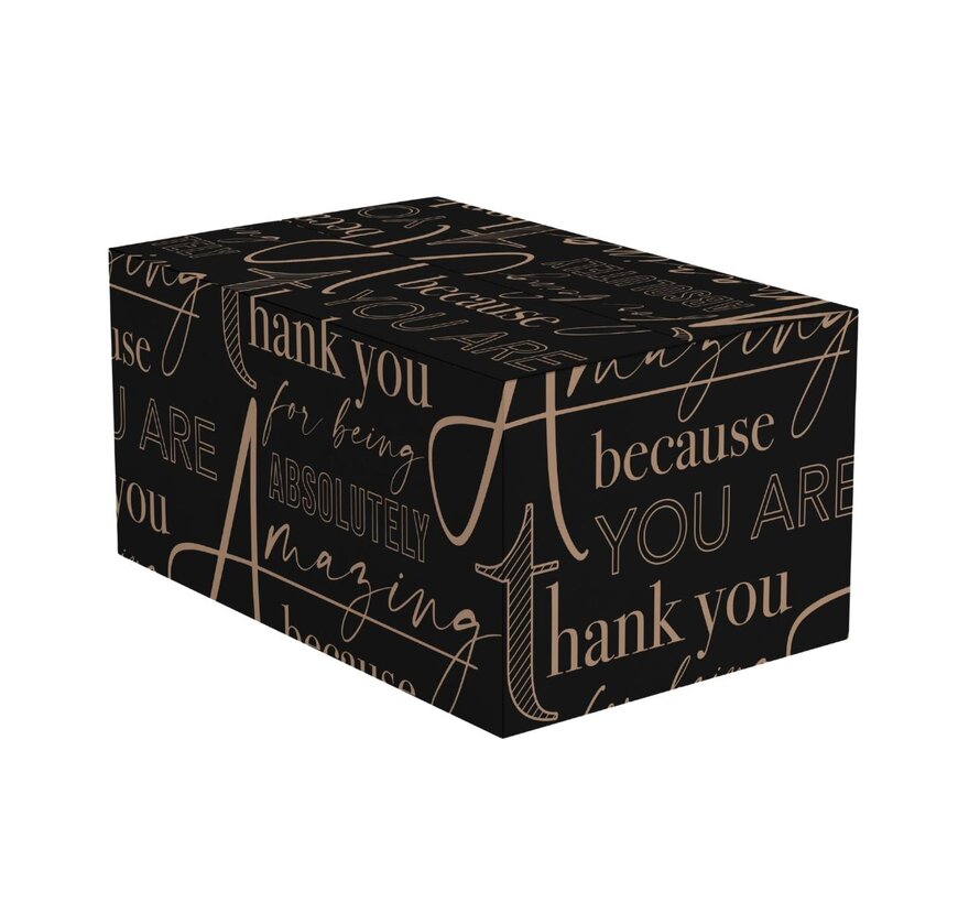 Geschenkdozen kerst - zwart - 390 x 290 x 200 mm - bundel met 15 dozen