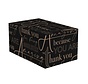 Geschenkdozen kerst - zwart - 390 x 290 x 300 mm - bundel met 15 dozen