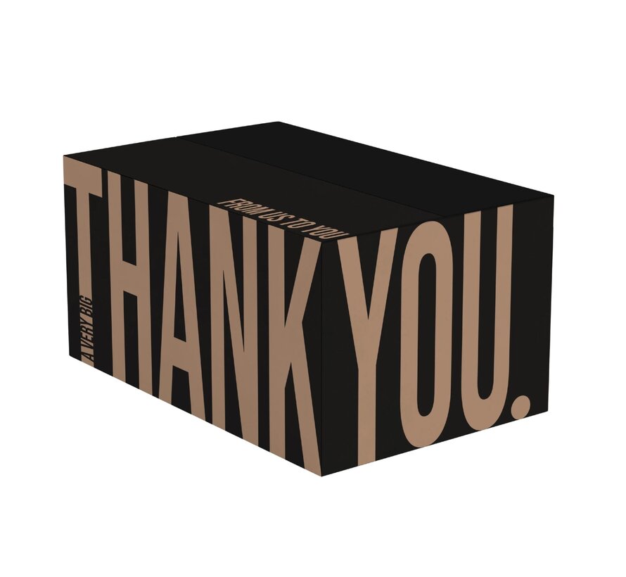 Geschenkdozen moments - zwart - 490 x 390 x 200 mm - bundel met 15 dozen
