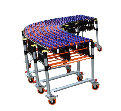 Flexibele rollenbaan - uitschuifbaar 150-750 cm - 50 cm breed - tot 35 kg per doos