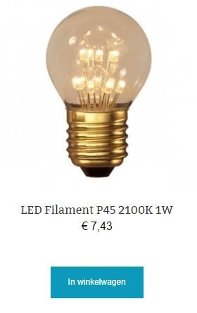 Led filament P45