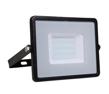 30W LED Bouwlamp Zwart - 2400 Lumen - 3000K - Waterdicht IP65 - 5 jaar garantie