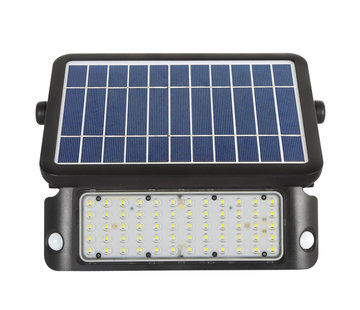 10W LED Solar Bouwlamp met Sensor - Bewegingssensor, Lichtsensor en Zonnepaneel