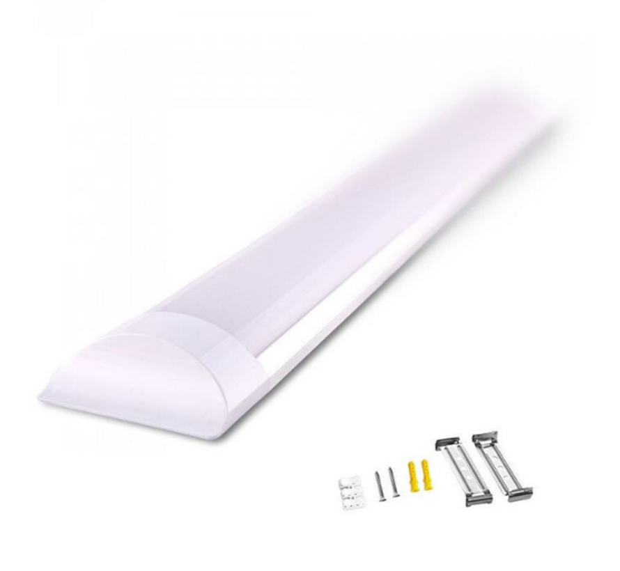 LED Batten Armatuur 60cm 20W 3000K/4000K/6000K met Bevestigingsmateriaal