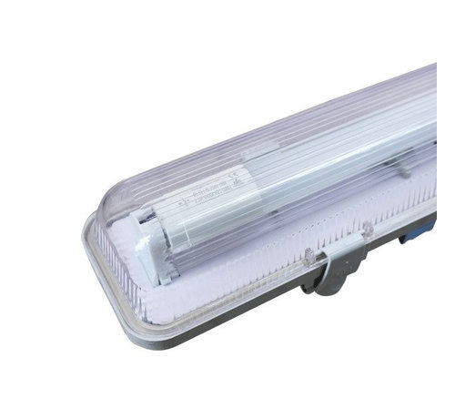 Waterdicht IP65 LED TL armatuur 150 cm - kant en klaar met LED TL verlichting - Inclusief 1 x 22W LED TL buis