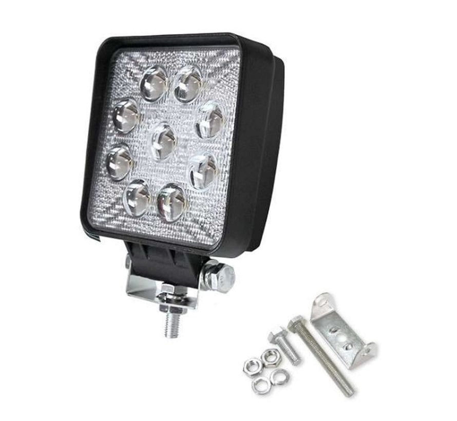 patroon afdeling Per 27W 12V-24V Werklamp Vierkant EMC voor Voertuigen - LedlampshopXL