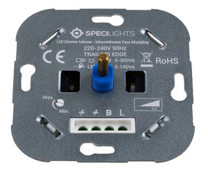 Nauwkeurig Omhoog krab Specilights LED Dimmer Inbouw - Inbouwdimmer Fase Afsnijding - 5-150W -  Druk- en Draaidimmer - LedlampshopXL
