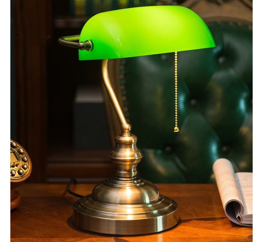 Specilights Notarislamp Groen - Bureaulamp E27