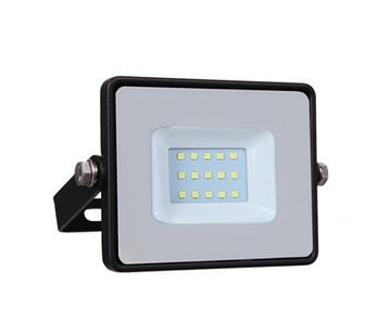 10W LED Bouwlamp Zwart - 1000 Lumen - 6000K - Waterdicht IP65 - 5 jaar garantie