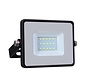 10W LED Bouwlamp Zwart - 1000 Lumen - 6000K - Waterdicht IP65 - 5 jaar garantie