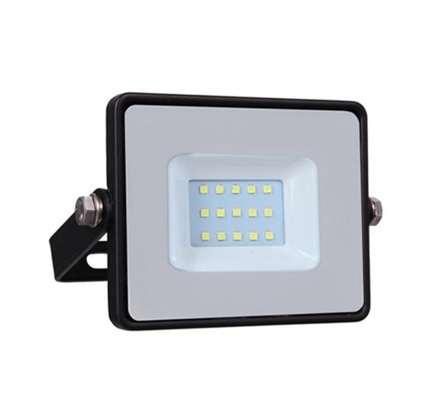 10W LED Bouwlamp Zwart - 1000 Lumen - 6000K - Waterdicht IP65 - 5 jaar garantie