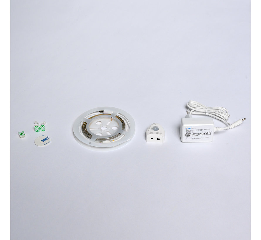 LED strip bedverlichting met sensor complete set warm wit licht 3000K - Geschikt voor 1 persoonsbed