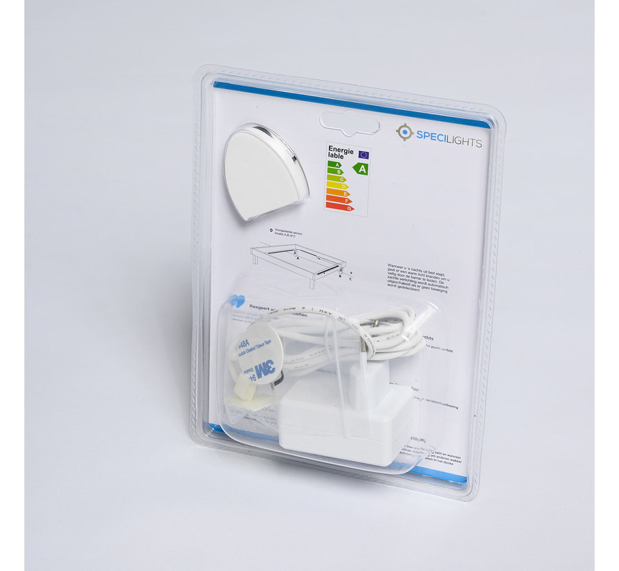 LED strip bedverlichting met sensor complete set warm wit licht 3000K - Geschikt voor 1 persoonsbed