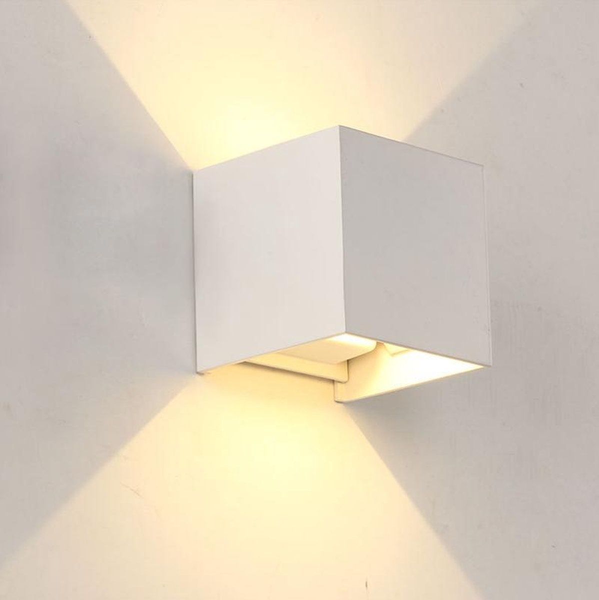 LED wandlamp wit - Waterdicht met instelbare - Muurlamp - LedlampshopXL